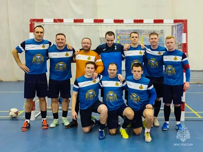 Сборная МЧС Псковской области стала третьей в чемпионате по футзалу